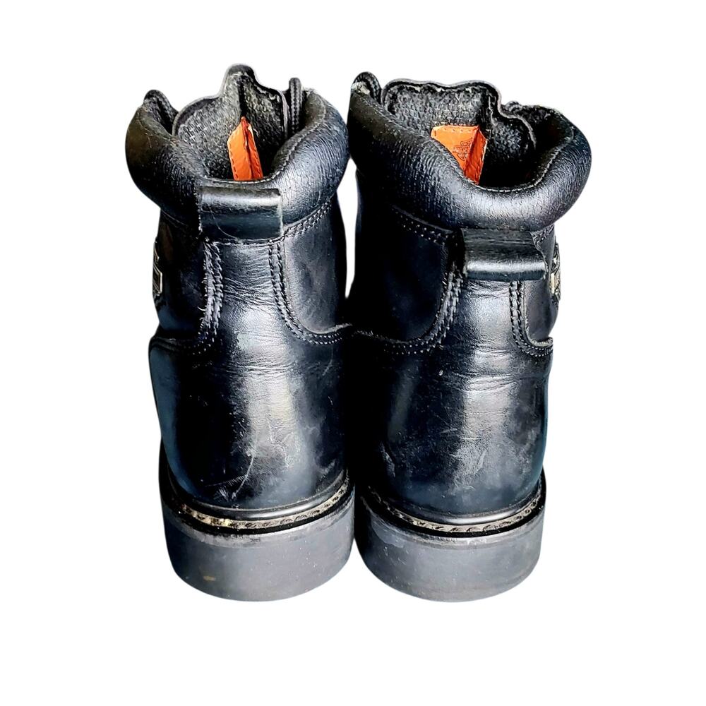 Harley-Davidson Dipstick Motorcycle Moto Biker Boot Black Steel Toe Women's Sz 9 - Picture 6 of 9